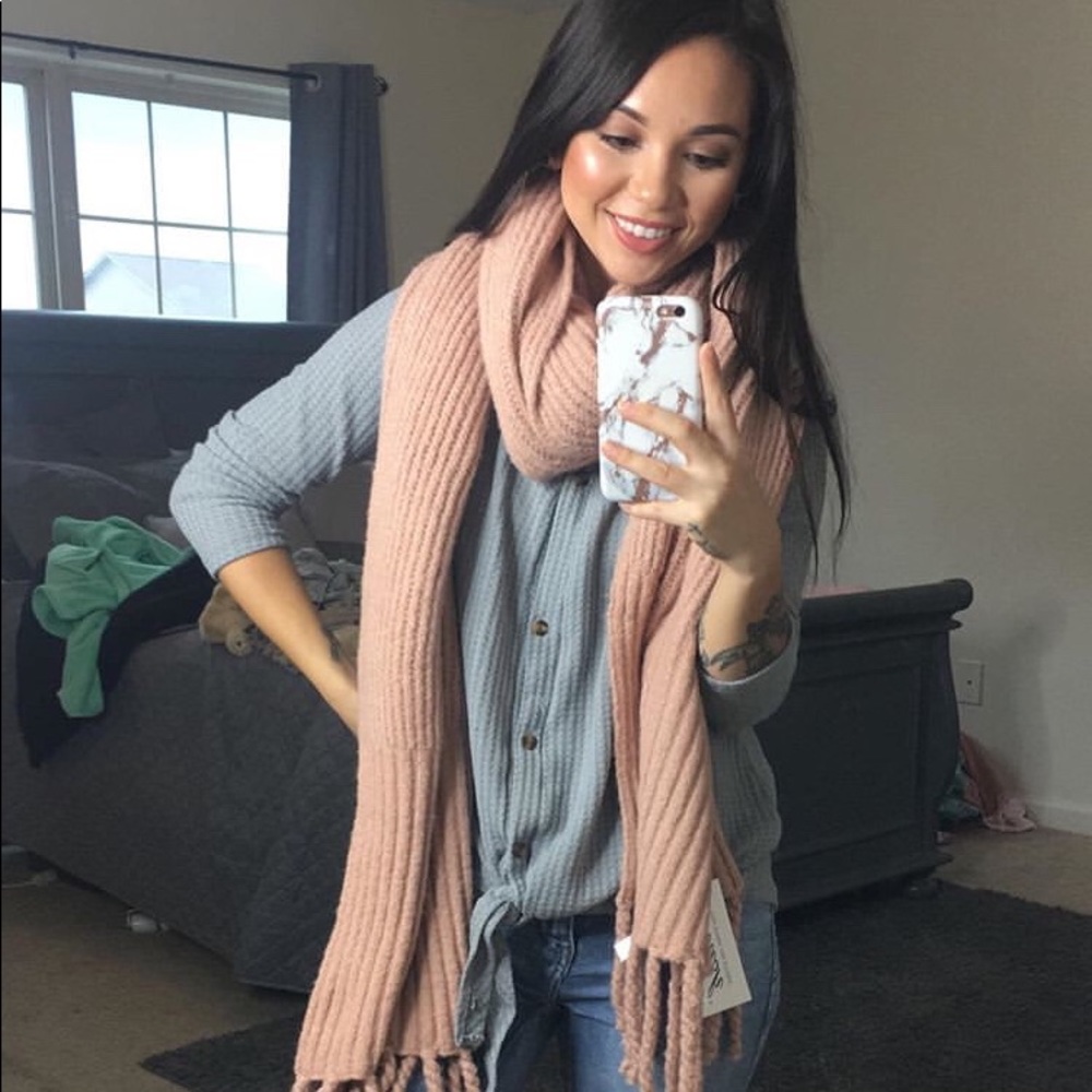 Pink scarf
